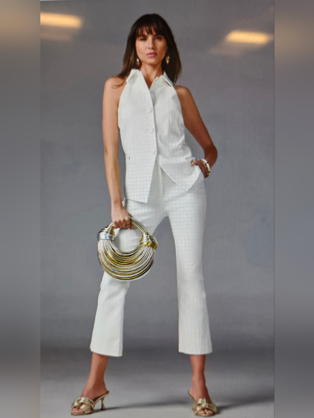 NWOT-Boston Proper Ivory Ankle Pants